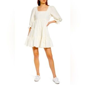 Madewell Poplin Lizzie Babydoll Dress NWT